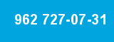 962 727-07-31 962 727-07-31